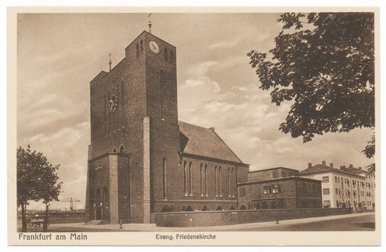 Vorschaubild Evangelische Friedenskirche (Postkarte Eigentum Kurt Wilhelm-Kästner)